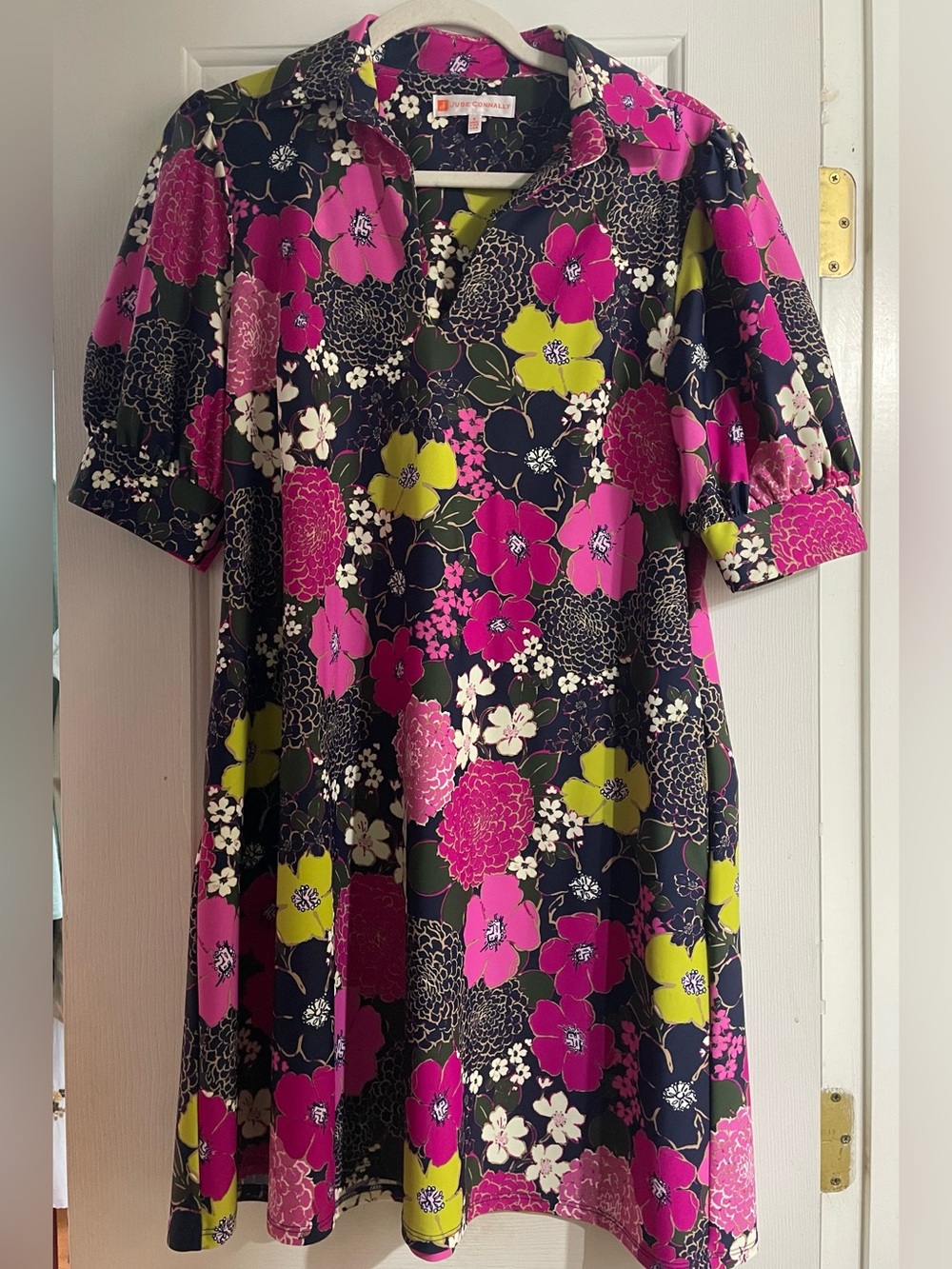 Jude Connally Emerson Dress Autumn Blooms Orchid Size Small